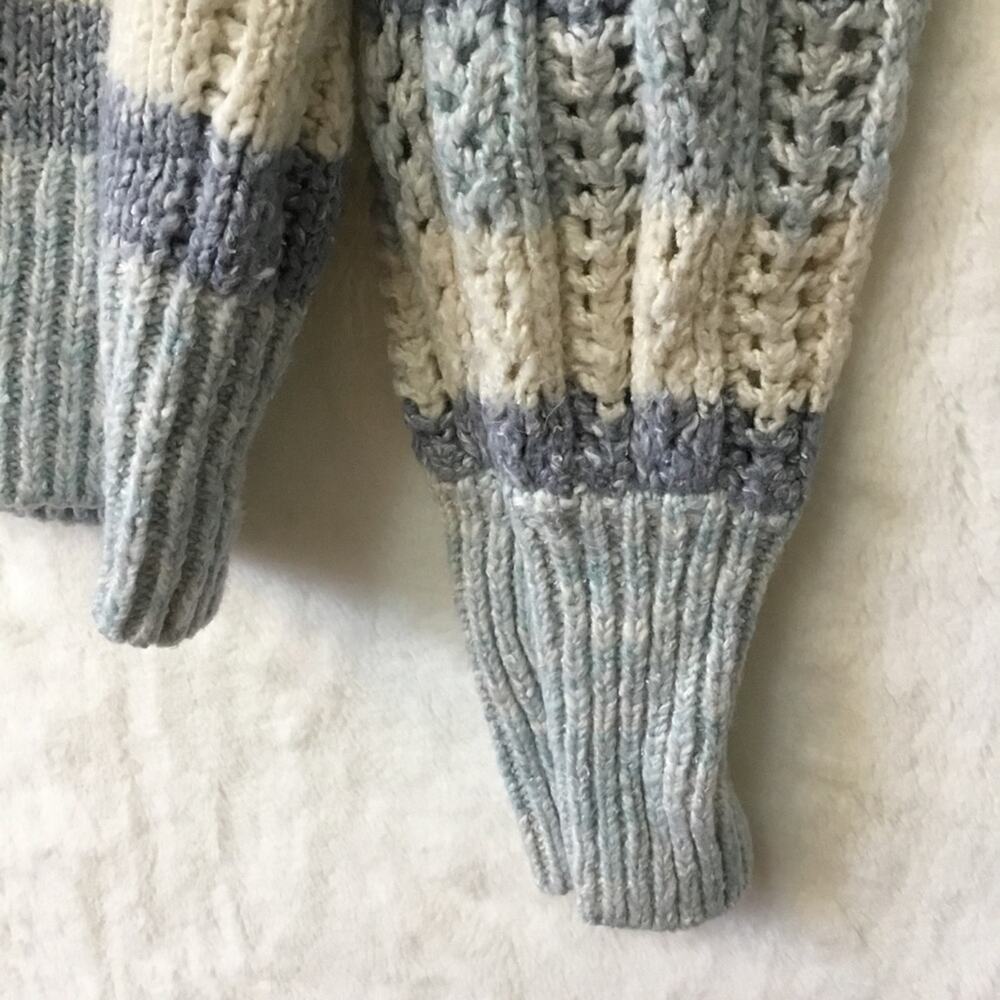 GAP Blue and White Striped Knit Sweater Top - Picture 3 of 15